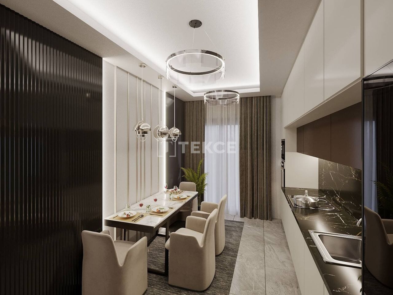 Апартаменты в Газипаше, Турция, 55 м² - фото 14