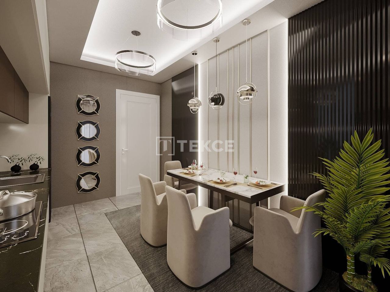 Апартаменты в Газипаше, Турция, 55 м² - фото 15