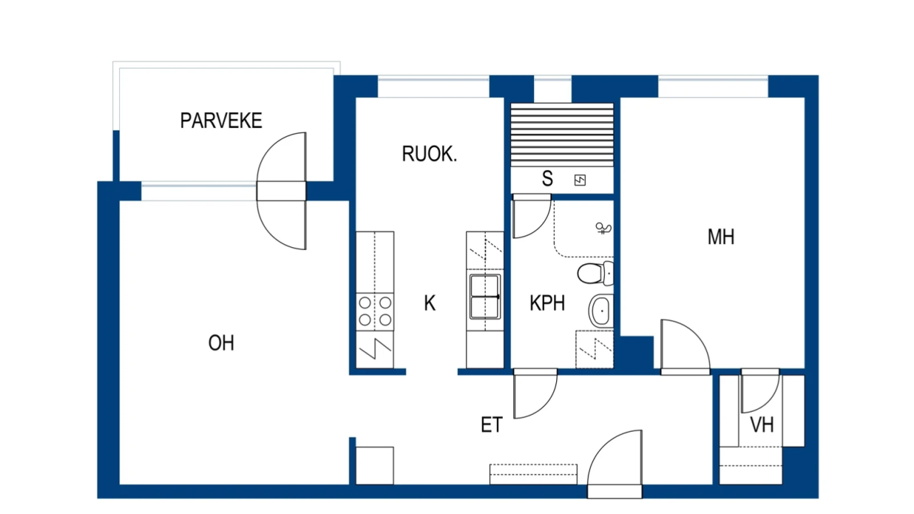 Квартира в Лиекса, Финляндия, 60 м² - фото 2