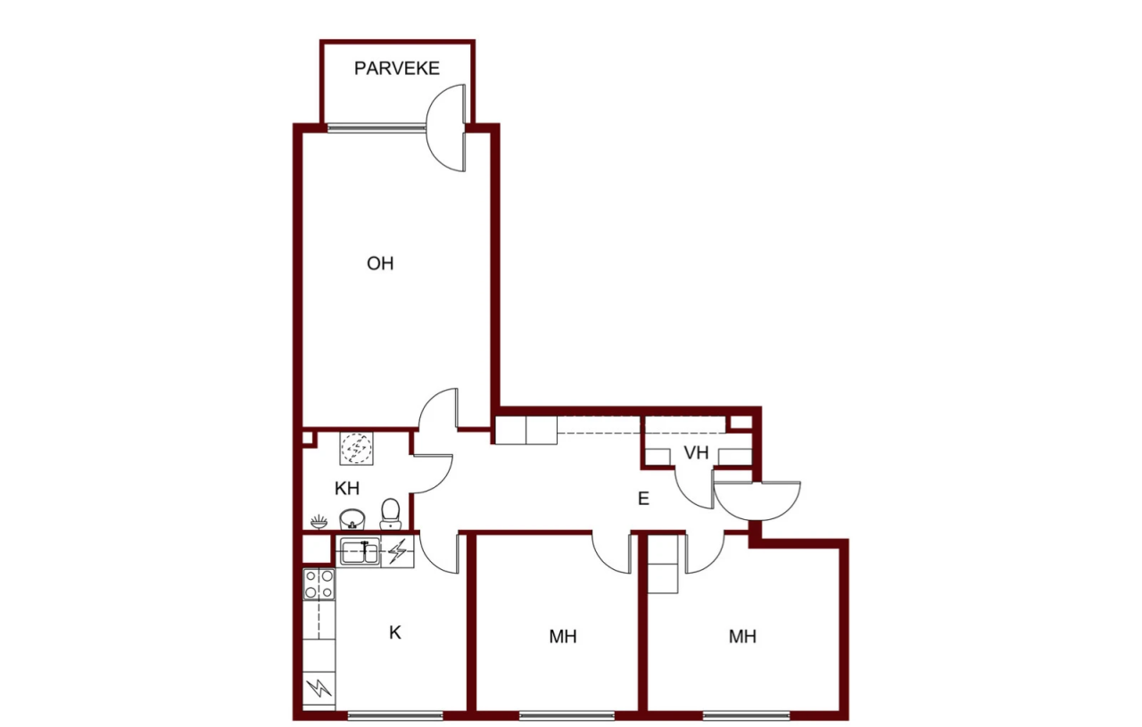 Квартира в Пори, Финляндия, 72 м² - фото 2