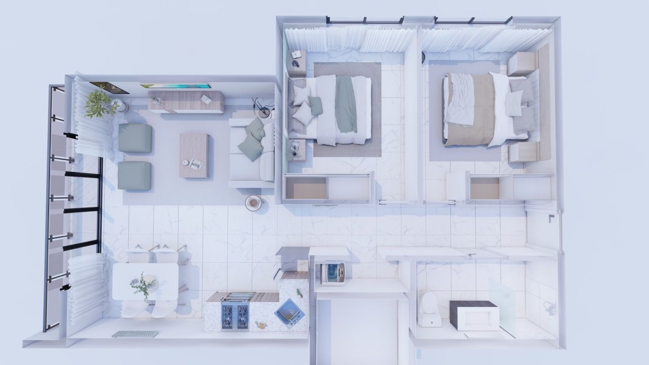 Апартаменты в Пунта-Кана, Доминиканская Республика, 52.6 м² - фото 14