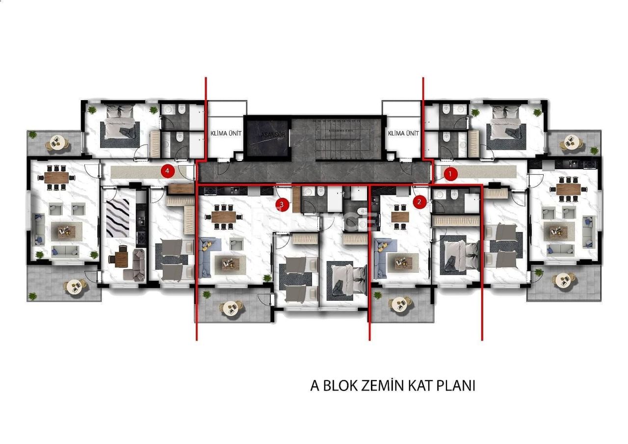 Апартаменты в Алании, Турция, 71 м² - фото 16