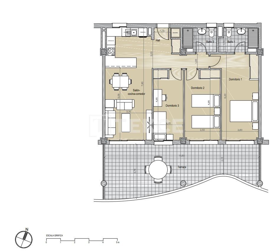 Апартаменты в Бенальмадене, Испания, 79 м² - фото 13
