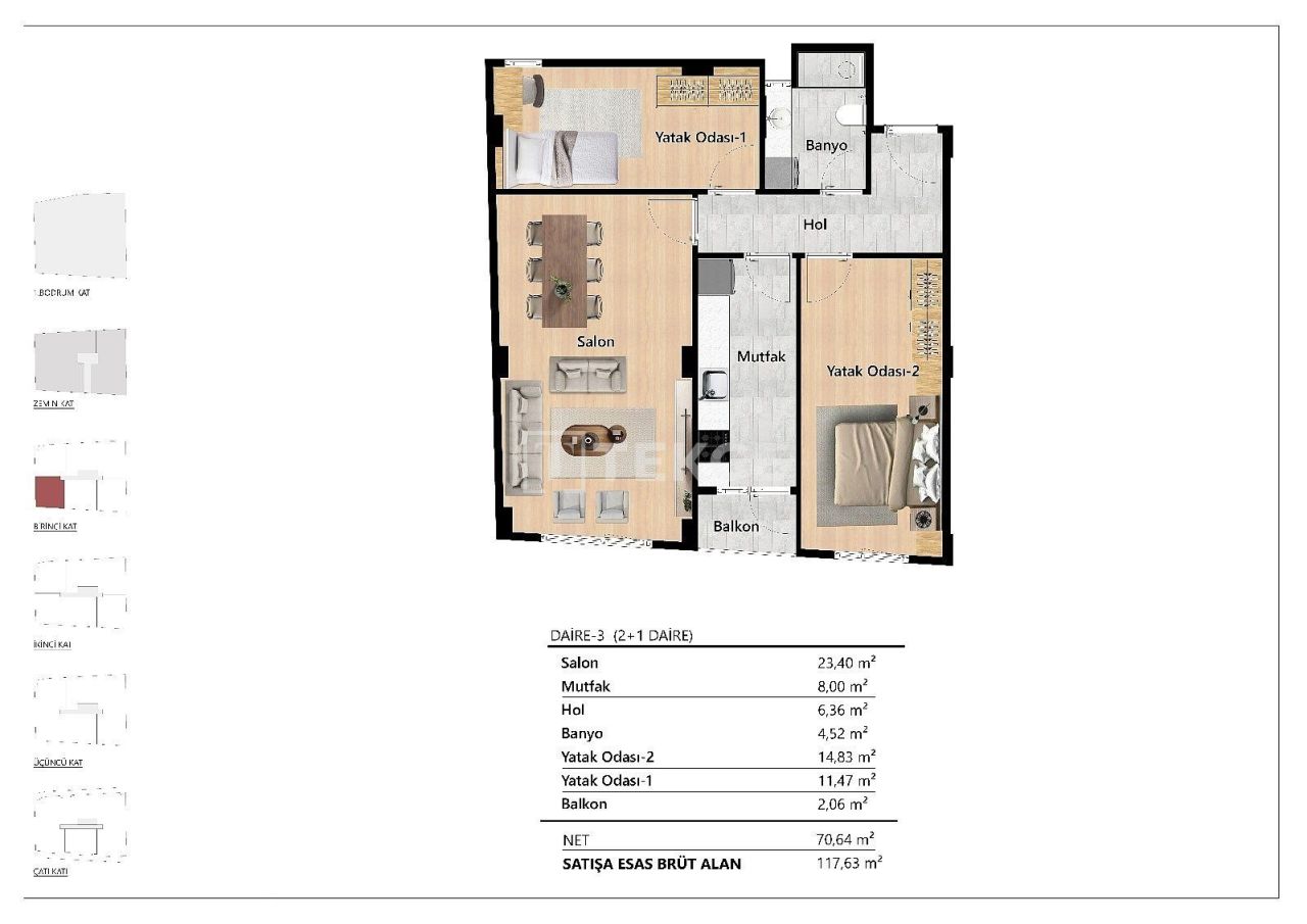 Апартаменты в Стамбуле, Турция, 117 м² - фото 19