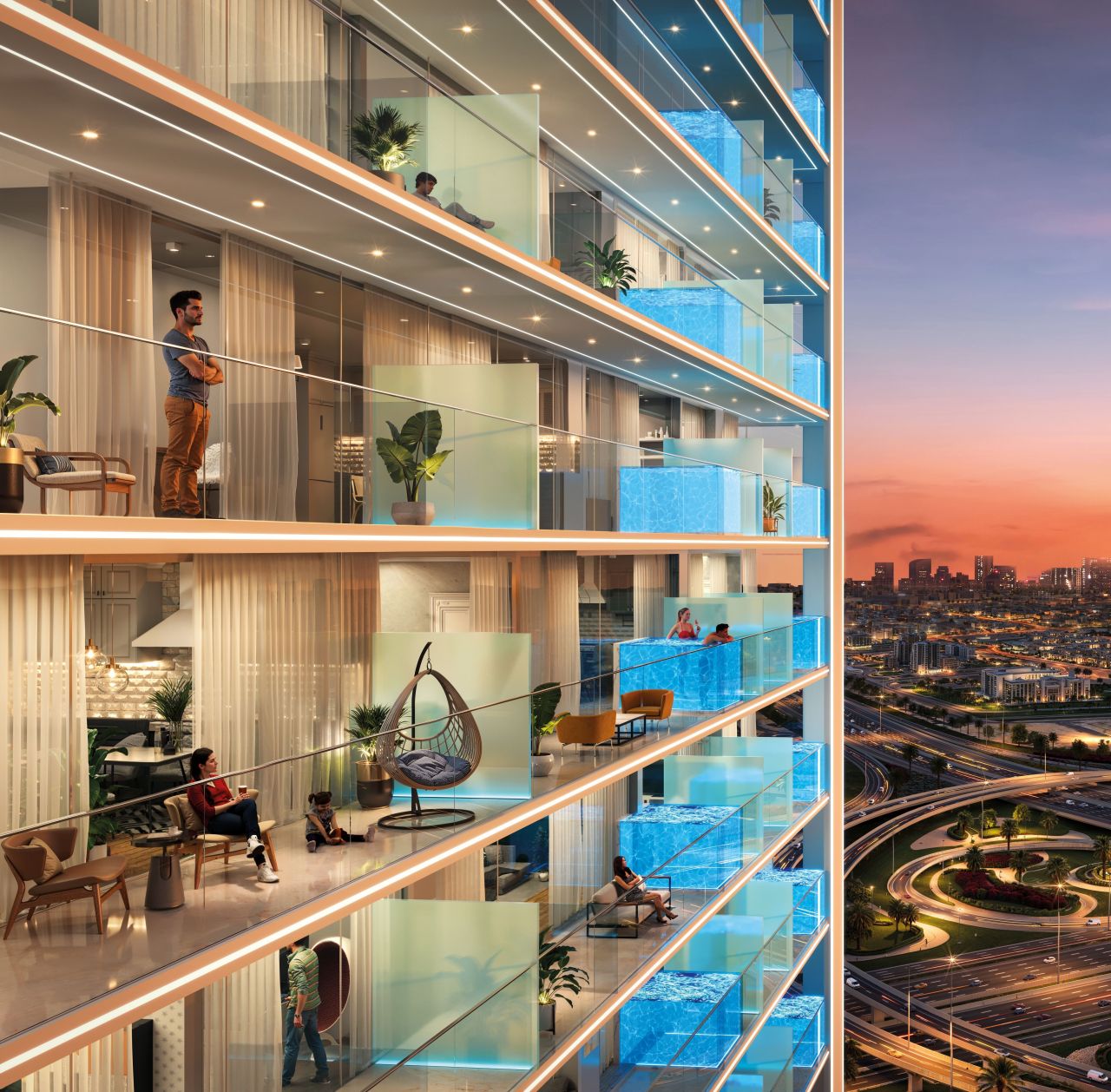 Апартаменты в Дубае, ОАЭ, 70 м² - фото 12