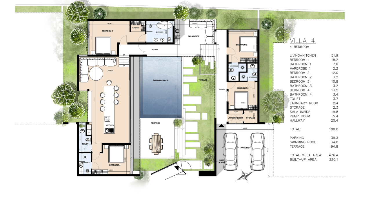 Вилла на Самуи, Таиланд, 180 м² - фото 3