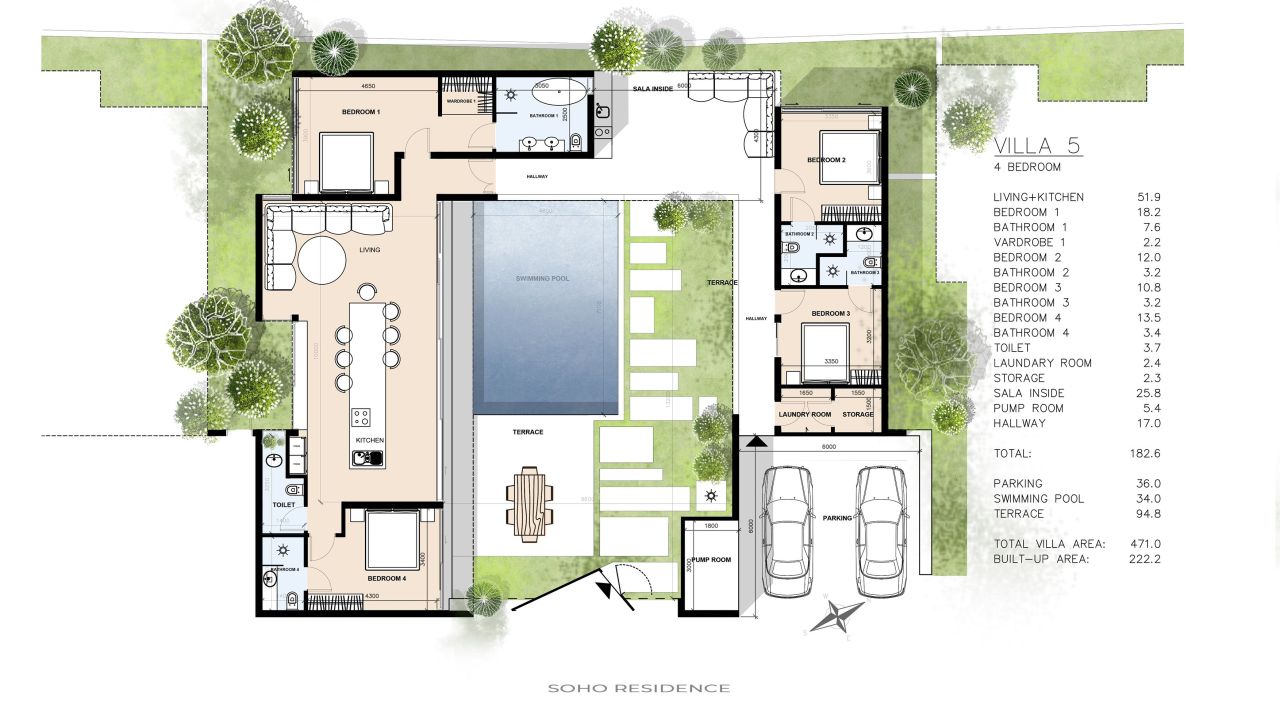 Вилла на Самуи, Таиланд, 182.6 м² - фото 3