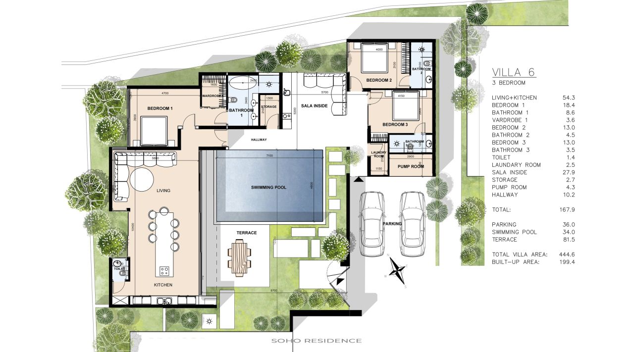 Вилла на Самуи, Таиланд, 167.9 м² - фото 3