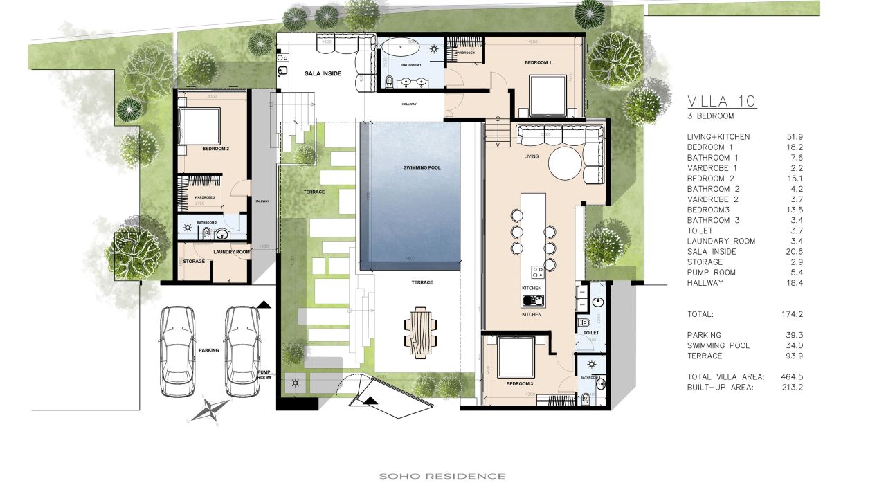 Вилла на Самуи, Таиланд, 174.2 м² - фото 2
