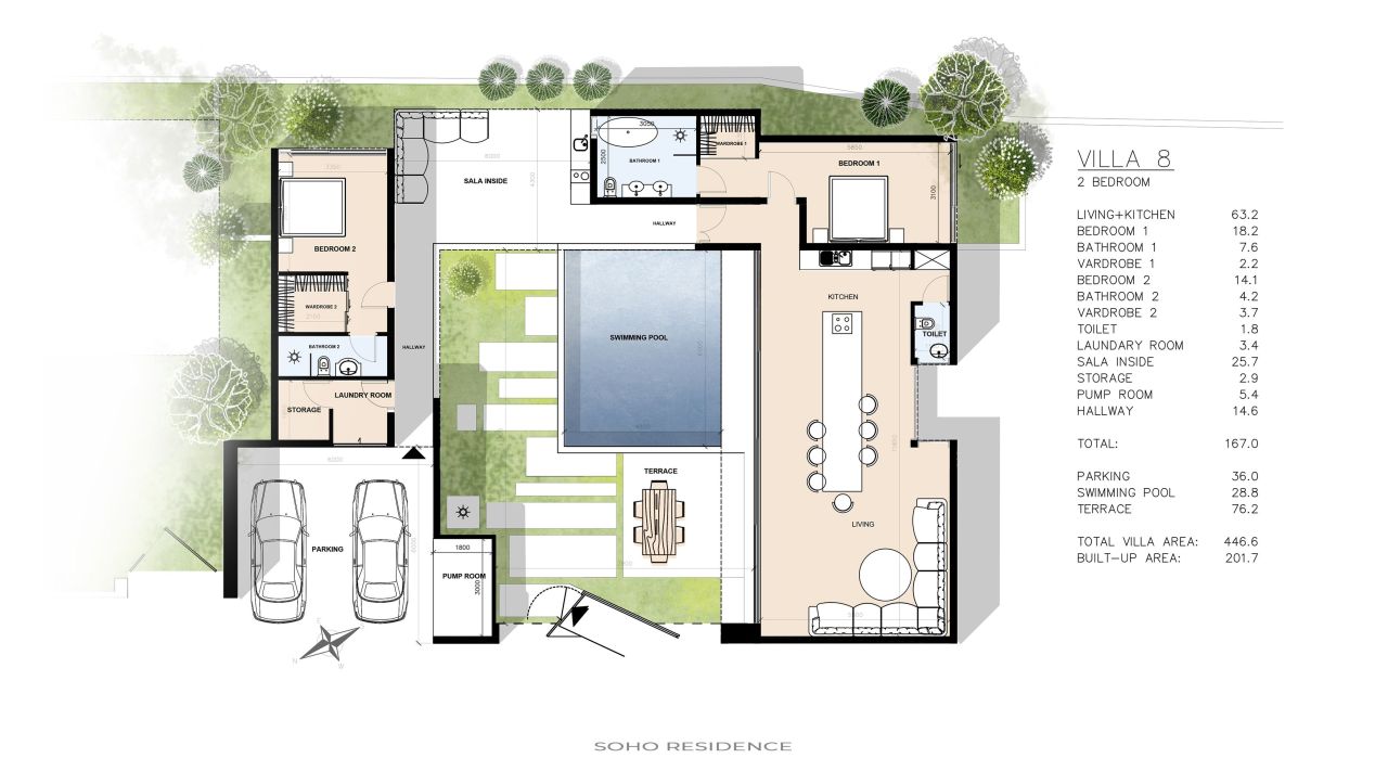 Вилла на Самуи, Таиланд, 167 м² - фото 2