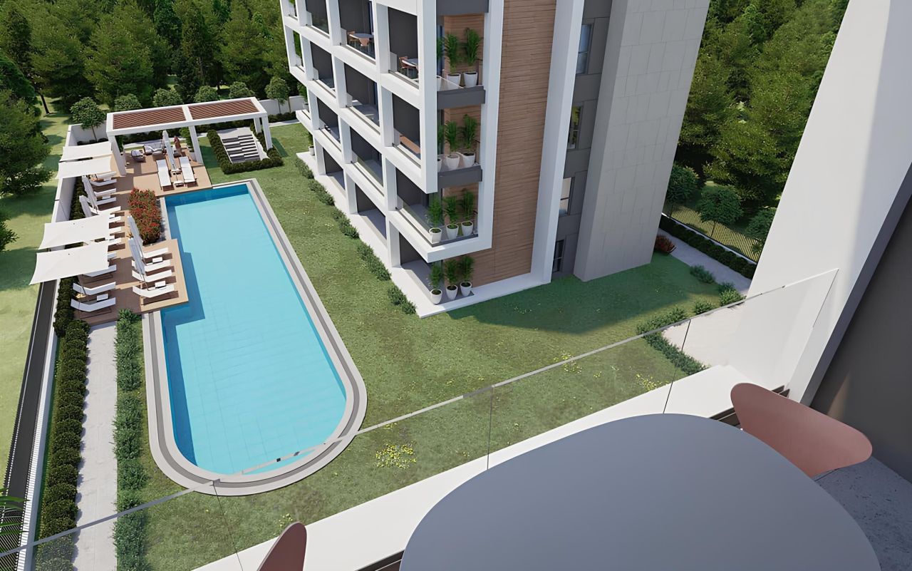 Квартира в Анталии, Турция, 54 м² - фото 14