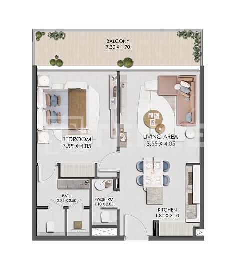 Апартаменты в Дубае, ОАЭ, 35 м² - фото 16