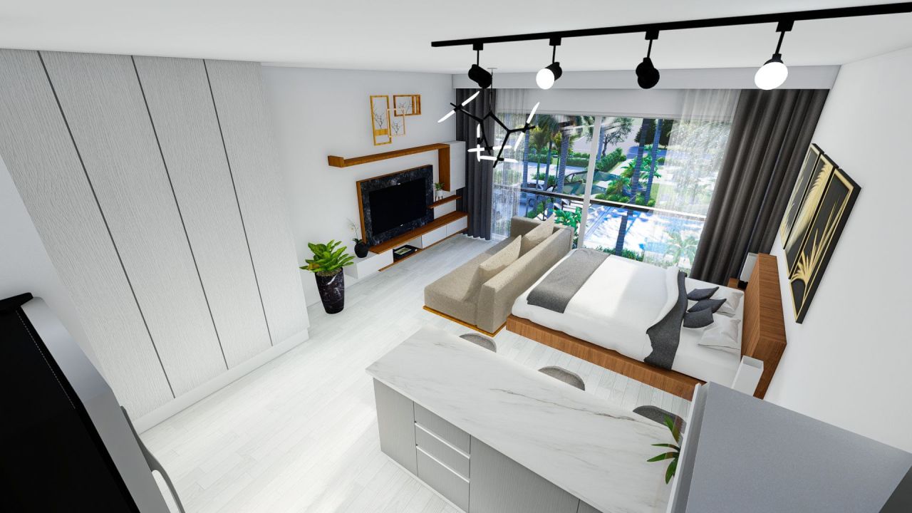 Апартаменты в Фамагусте, Кипр, 38 м² - фото 10