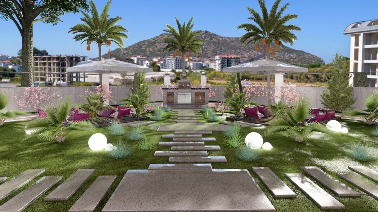 Квартира в Газипаше, Турция, 47 м² - фото 10