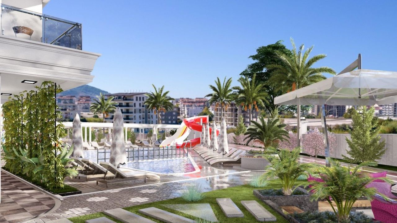 Квартира в Газипаше, Турция, 47 м² - фото 13