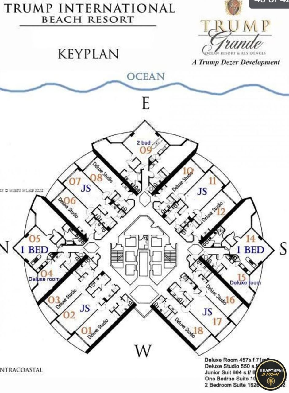 Квартира в Майами, США, 50 м² - фото 16