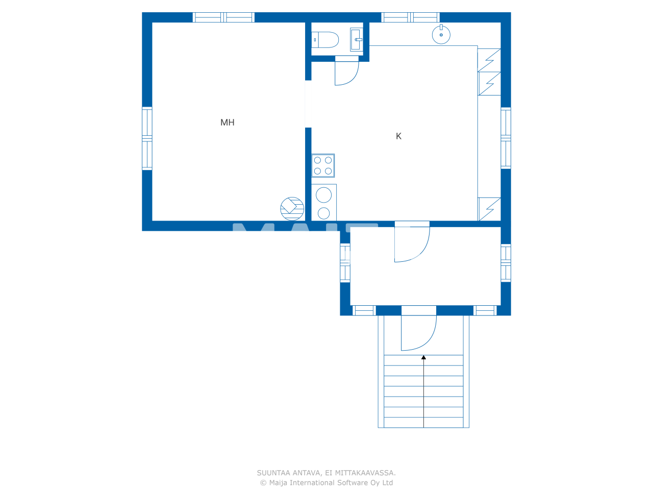 Дом в Хамине, Финляндия, 45 м² - фото 1