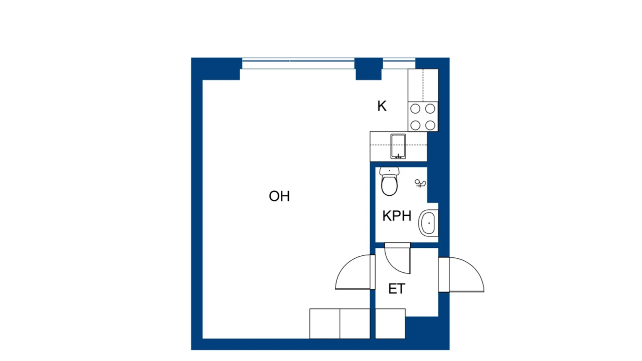 Квартира в Лиекса, Финляндия, 23 м² - фото 2