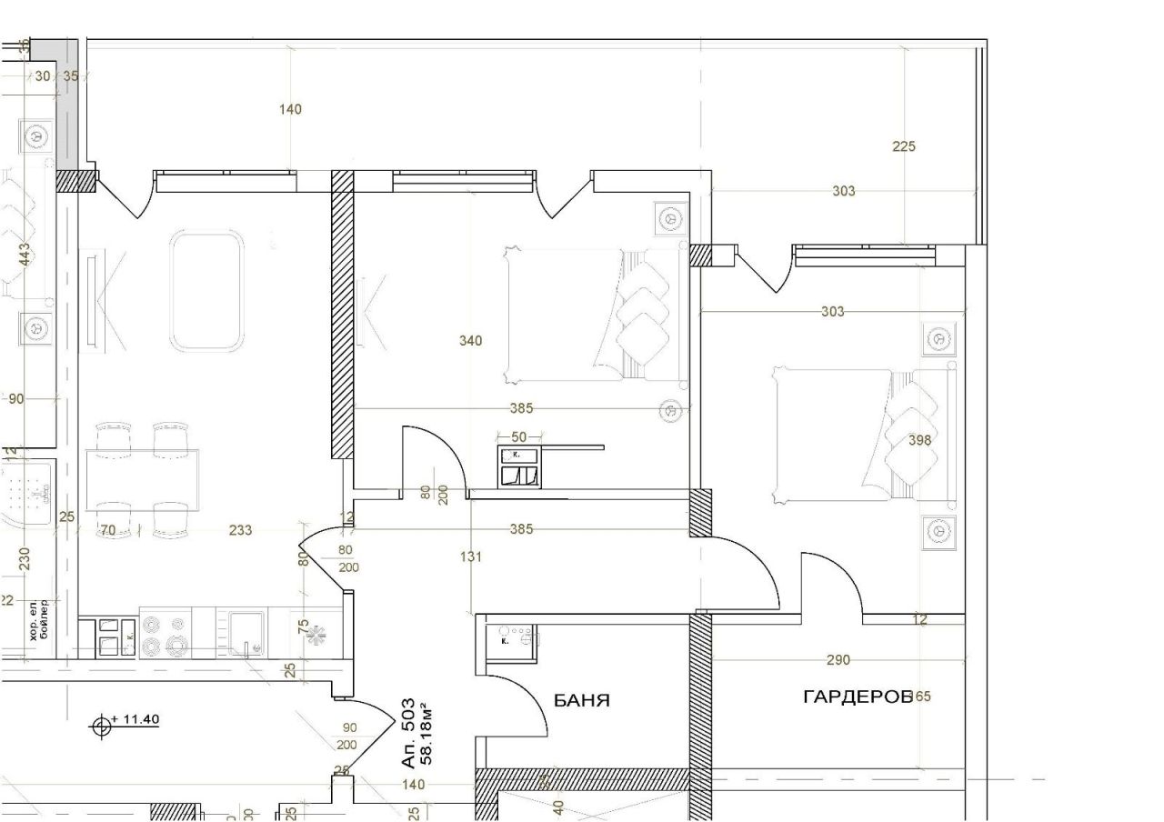 Квартира в Приморско, Болгария, 118 м² - фото 14
