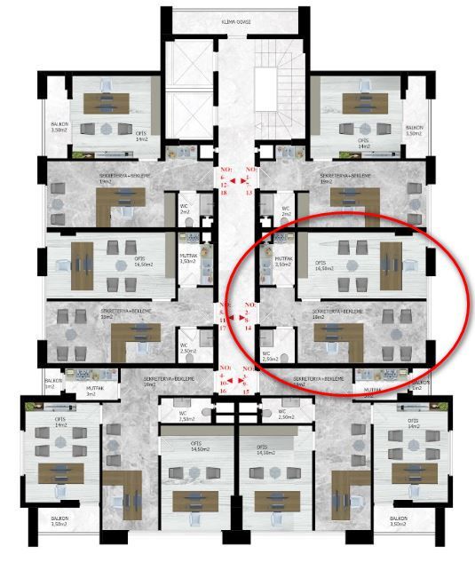 Офис в Алании, Турция, 43 м² - фото 3