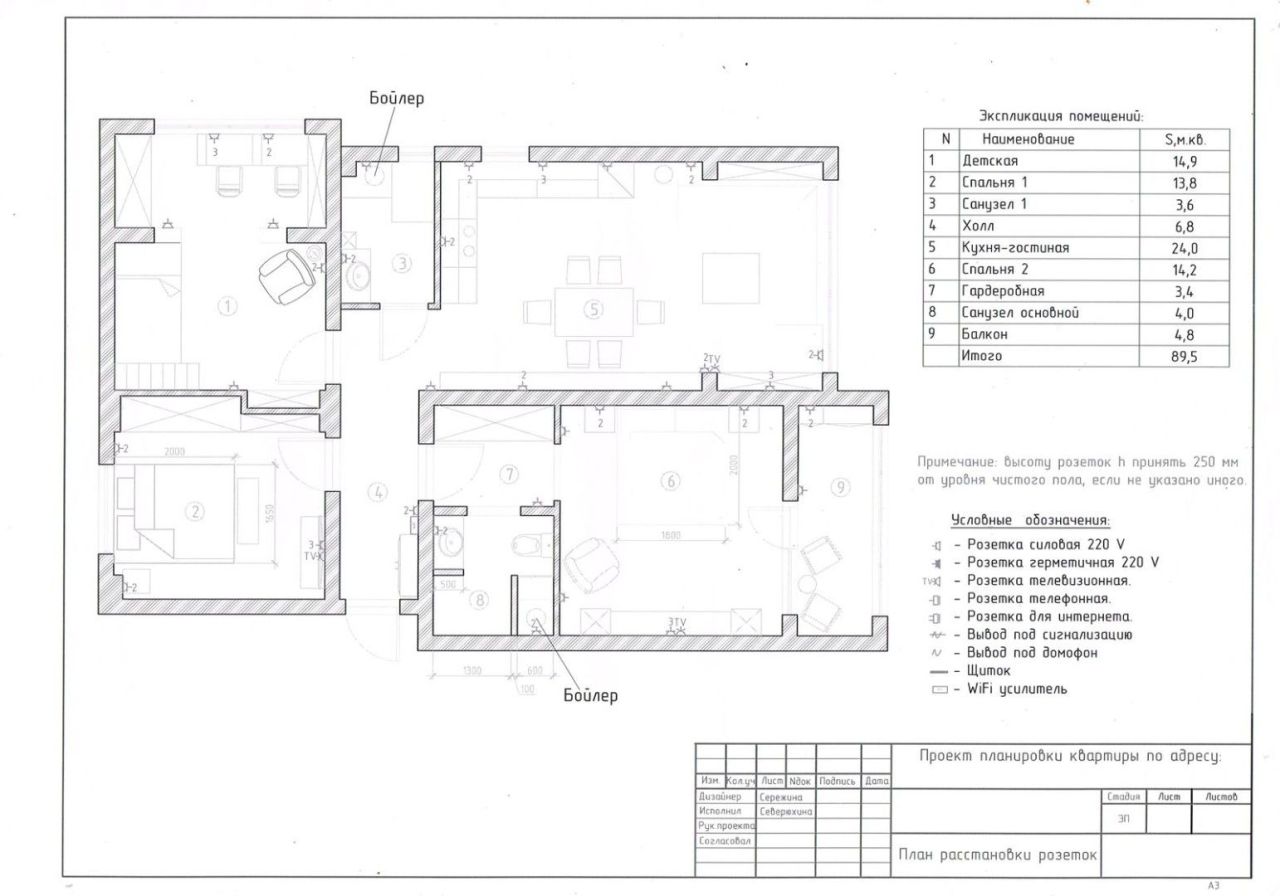 Квартира в Петроваце, Черногория, 90 м² - фото 7