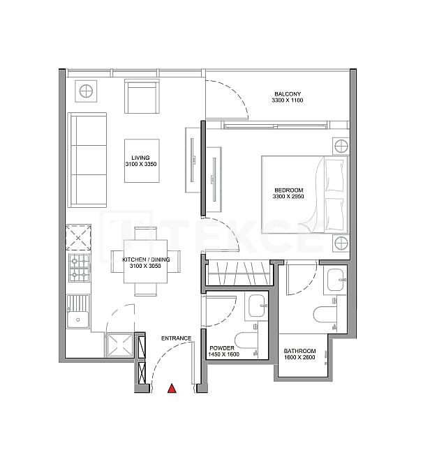 Апартаменты Остров Синия, ОАЭ, 60 м² - фото 10