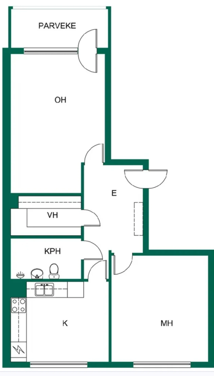 Квартира в Оулу, Финляндия, 63 м² - фото 2