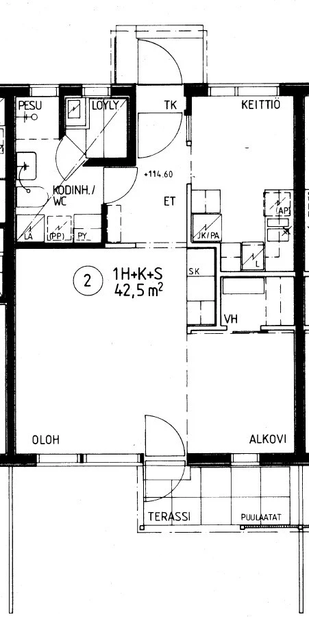 Таунхаус в Ямся, Финляндия, 42.5 м² - фото 2