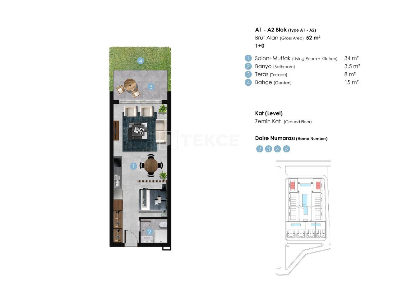 Апартаменты в Кирении, Кипр, 65 м² - фото 19