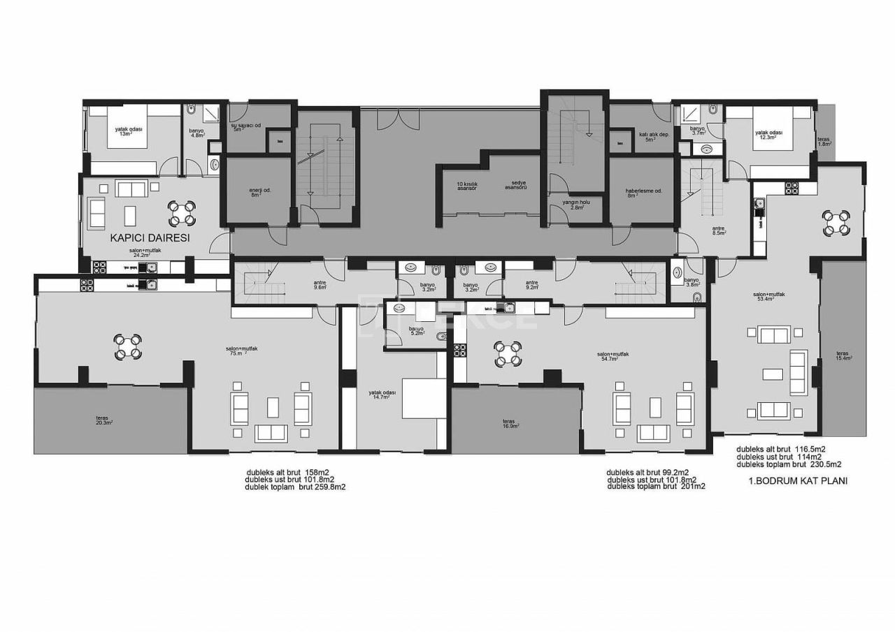 Пентхаус в Алании, Турция, 250 м² - фото 19