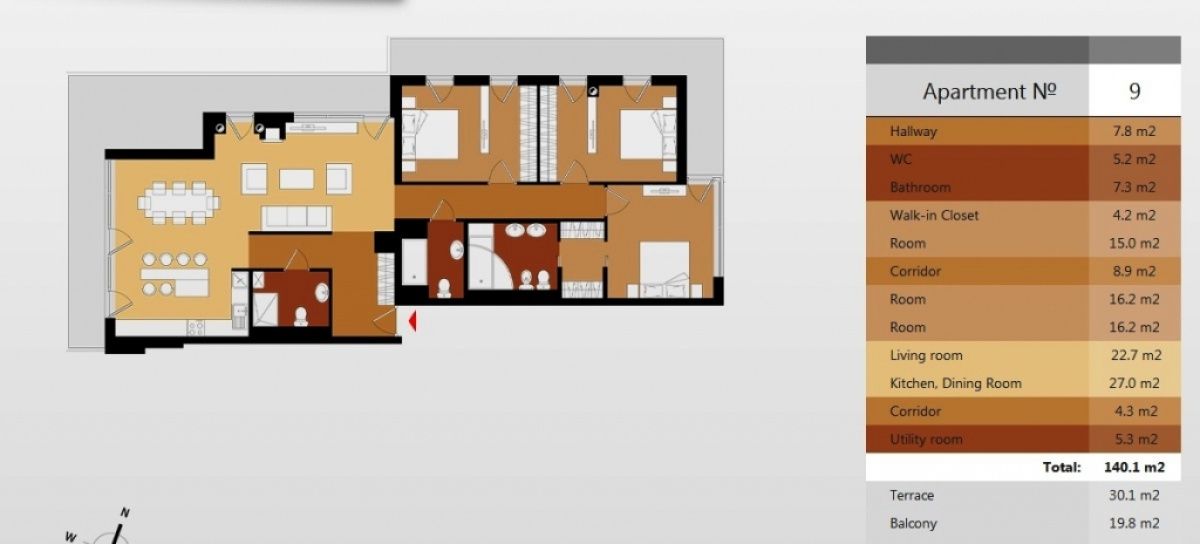 Квартира в Булдури, Латвия, 140 м² - фото 2