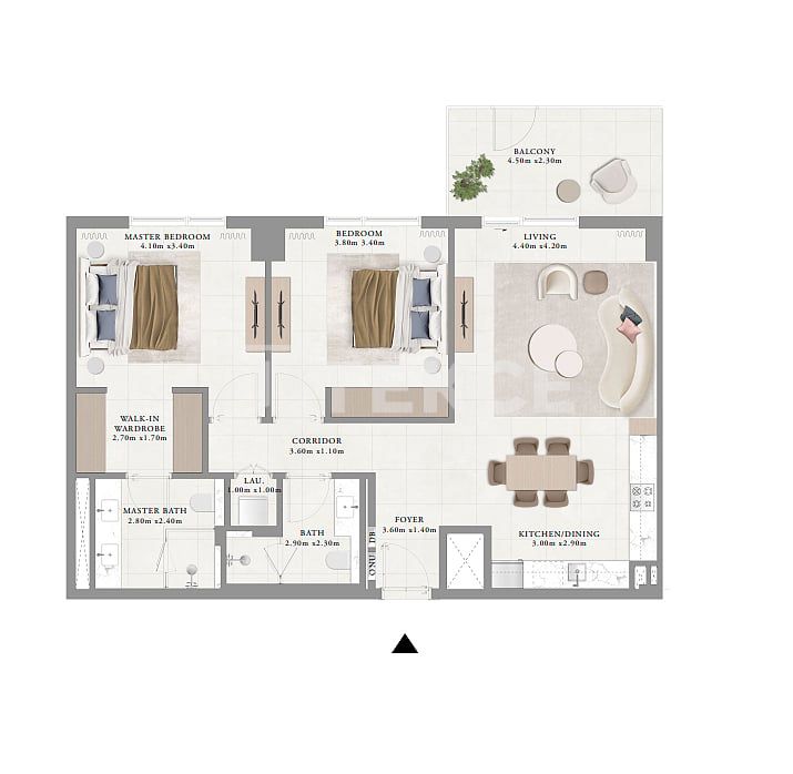 Апартаменты Мина Рашид, ОАЭ, 115 м² - фото 10