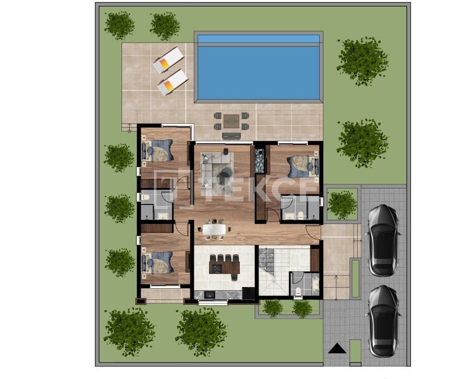 Вилла в Кирении, Кипр, 611 м² - фото 12