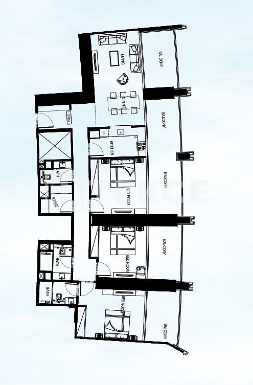 Апартаменты Бизнес-Бэй, ОАЭ, 78 м² - фото 16