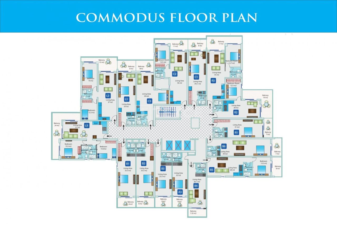 Апартаменты в Искеле, Кипр, 80 м² - фото 12