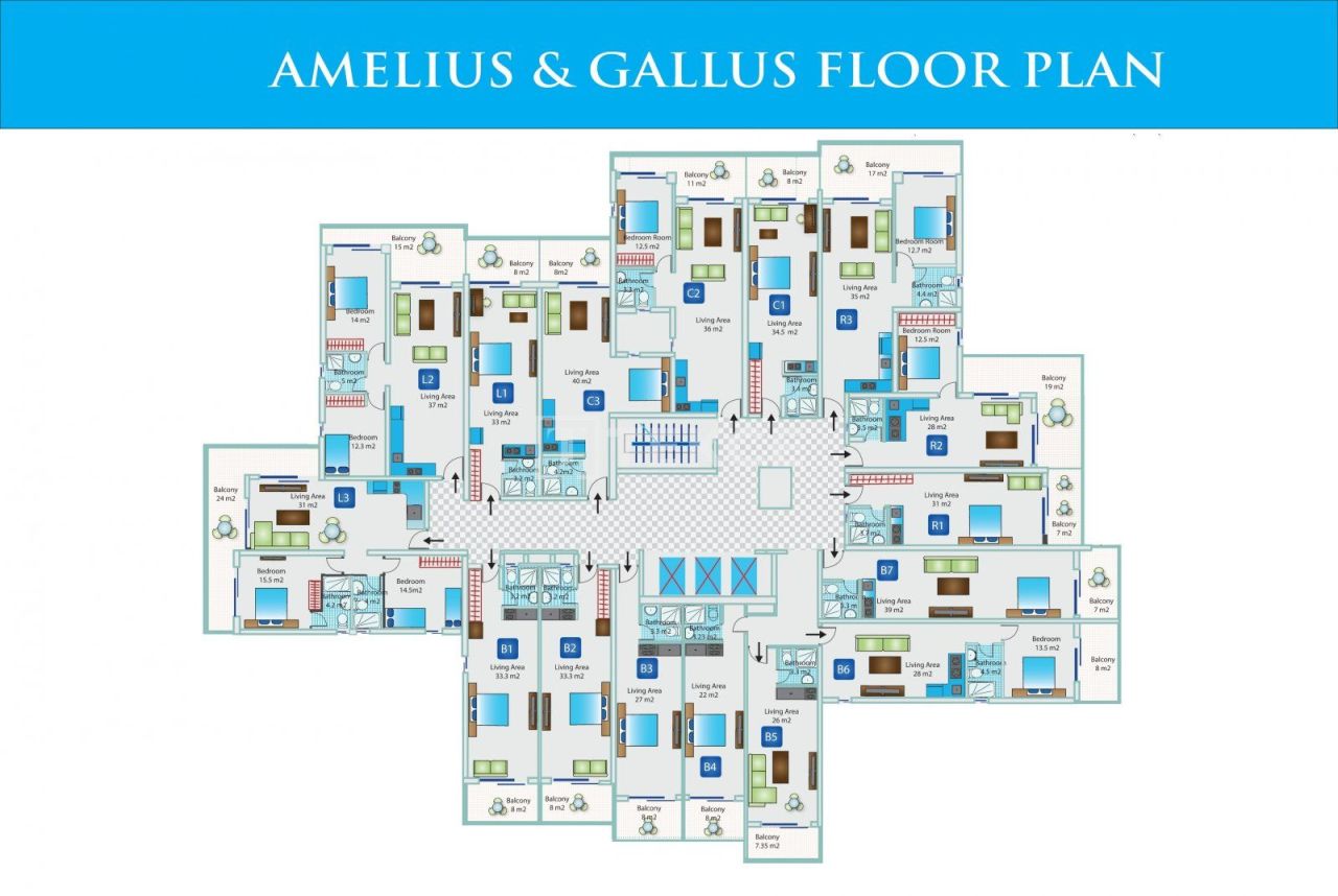 Пентхаус в Искеле, Кипр, 198 м² - фото 13