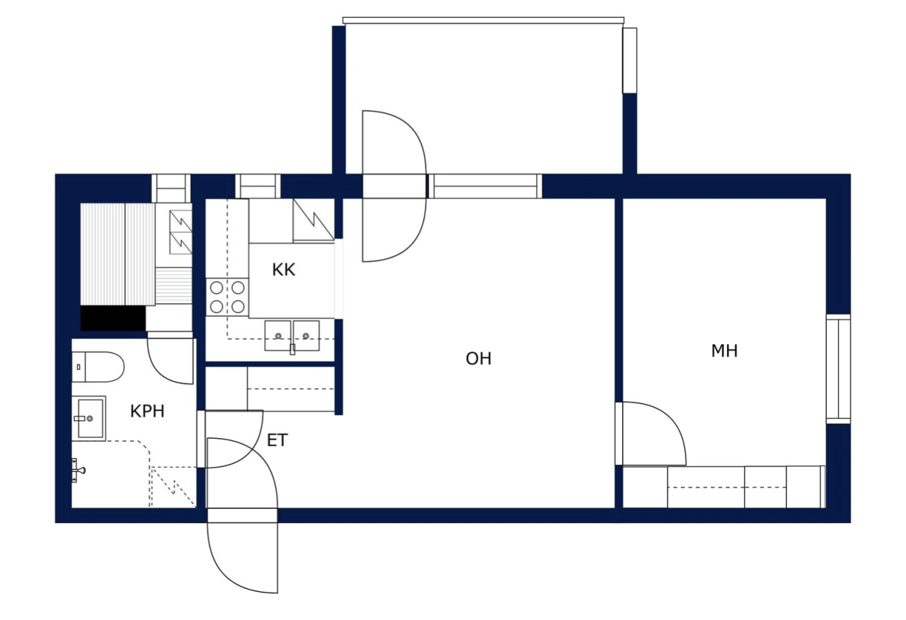 Квартира в Хейнола, Финляндия, 41 м² - фото 2