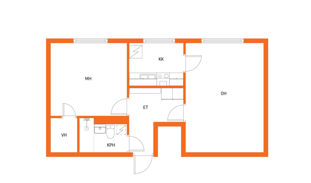 Квартира в Пори, Финляндия, 50.5 м² - фото 2