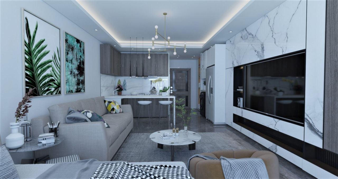 Апартаменты в Фамагусте, Кипр, 44 м² - фото 8