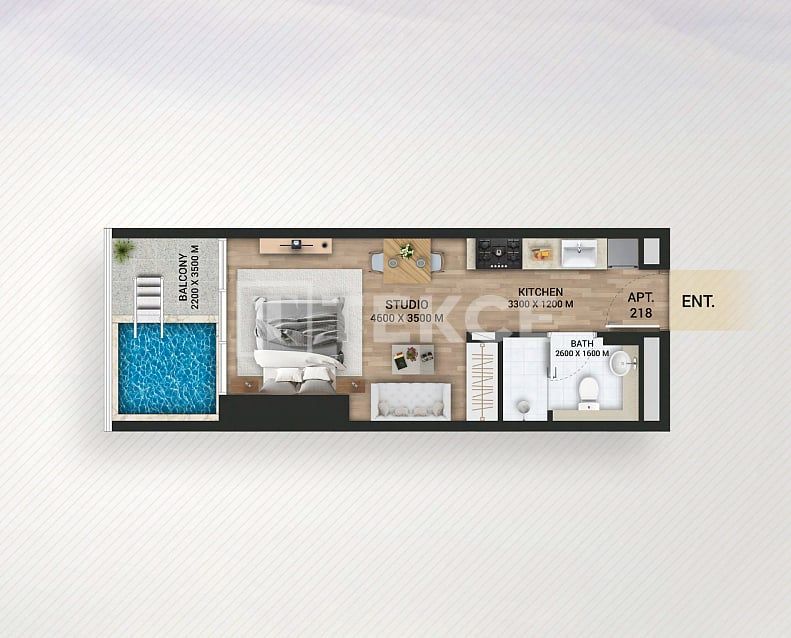 Апартаменты Ливан, ОАЭ, 123 м² - фото 8