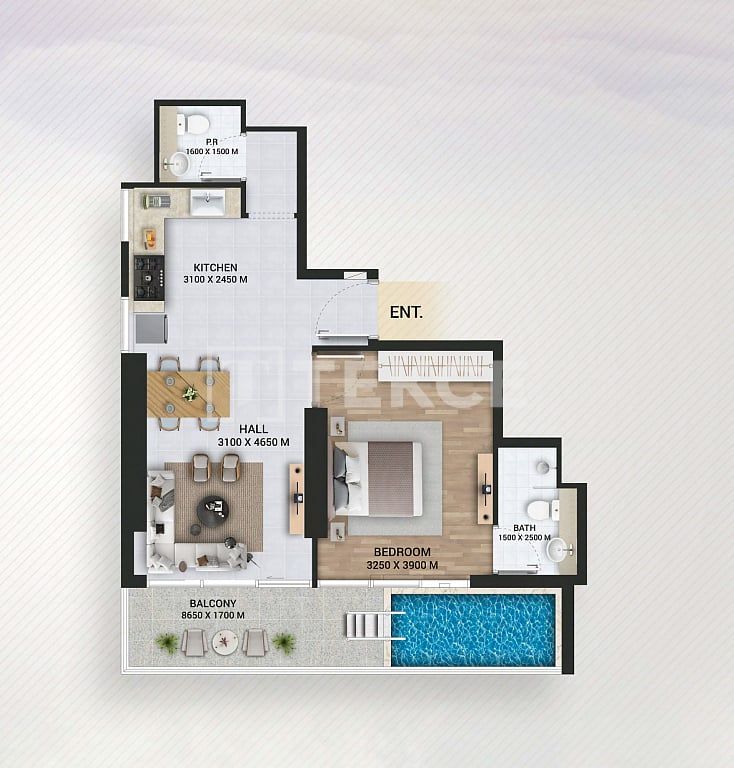 Апартаменты Ливан, ОАЭ, 123 м² - фото 10