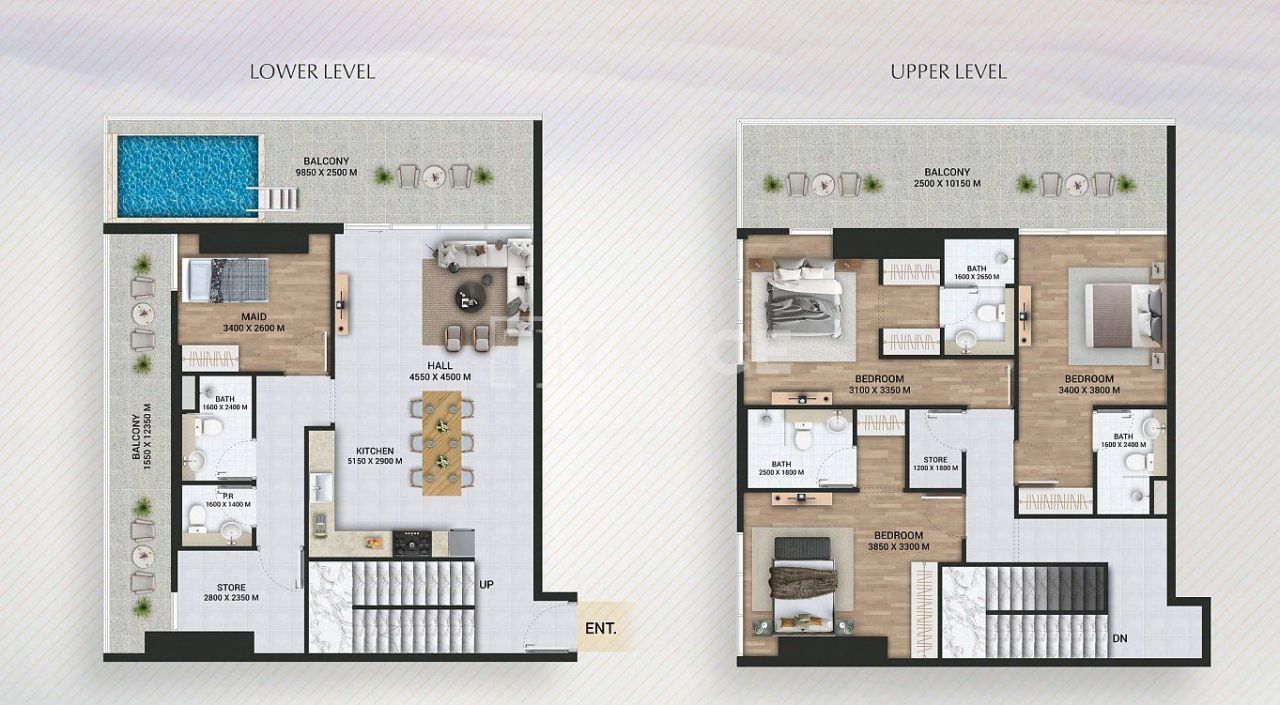 Апартаменты Ливан, ОАЭ, 70 м² - фото 12