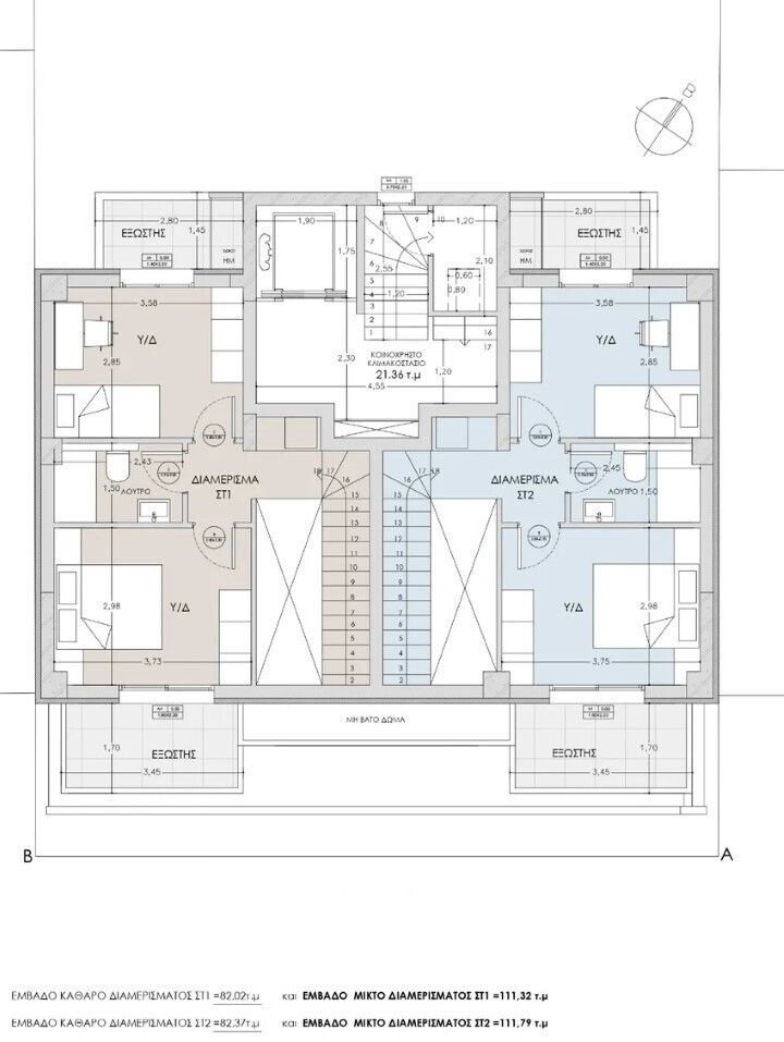 Мезонет в Салониках, Греция, 112 м² - фото 12