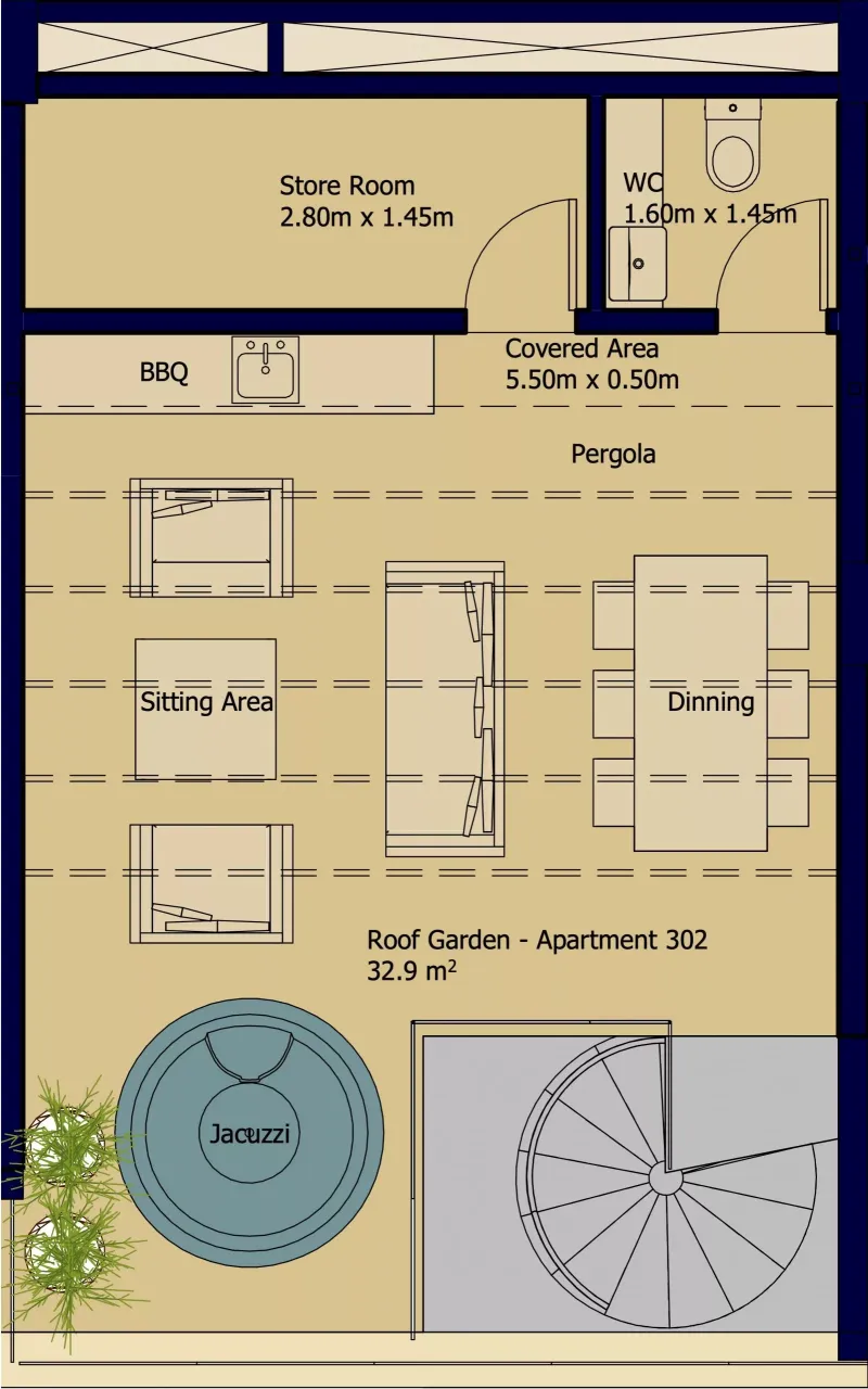 Пентхаус в Лимасоле, Кипр, 65 м² - фото 13