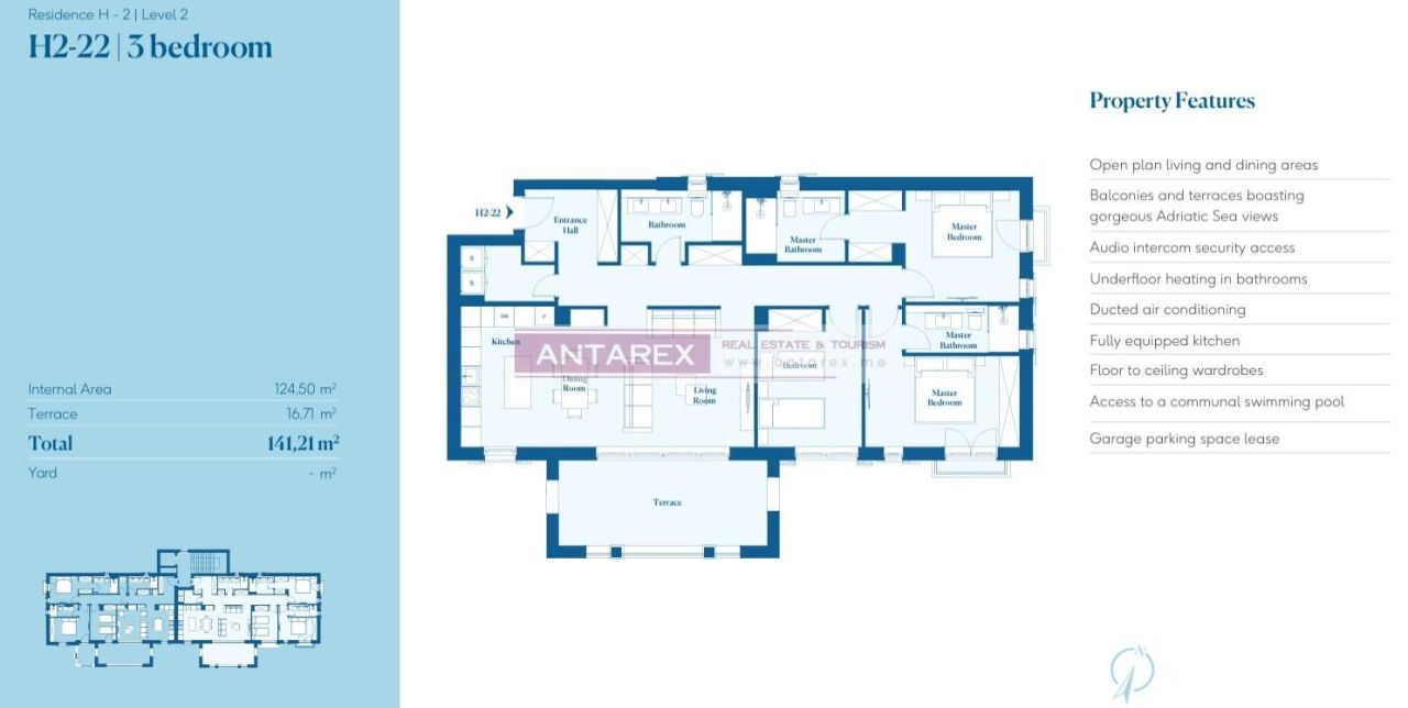 Апартаменты в Радовичах, Черногория, 48.4 м² - фото 14