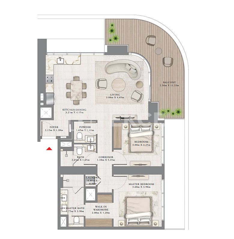 Апартаменты в Дубае, ОАЭ, 128 м² - фото 10