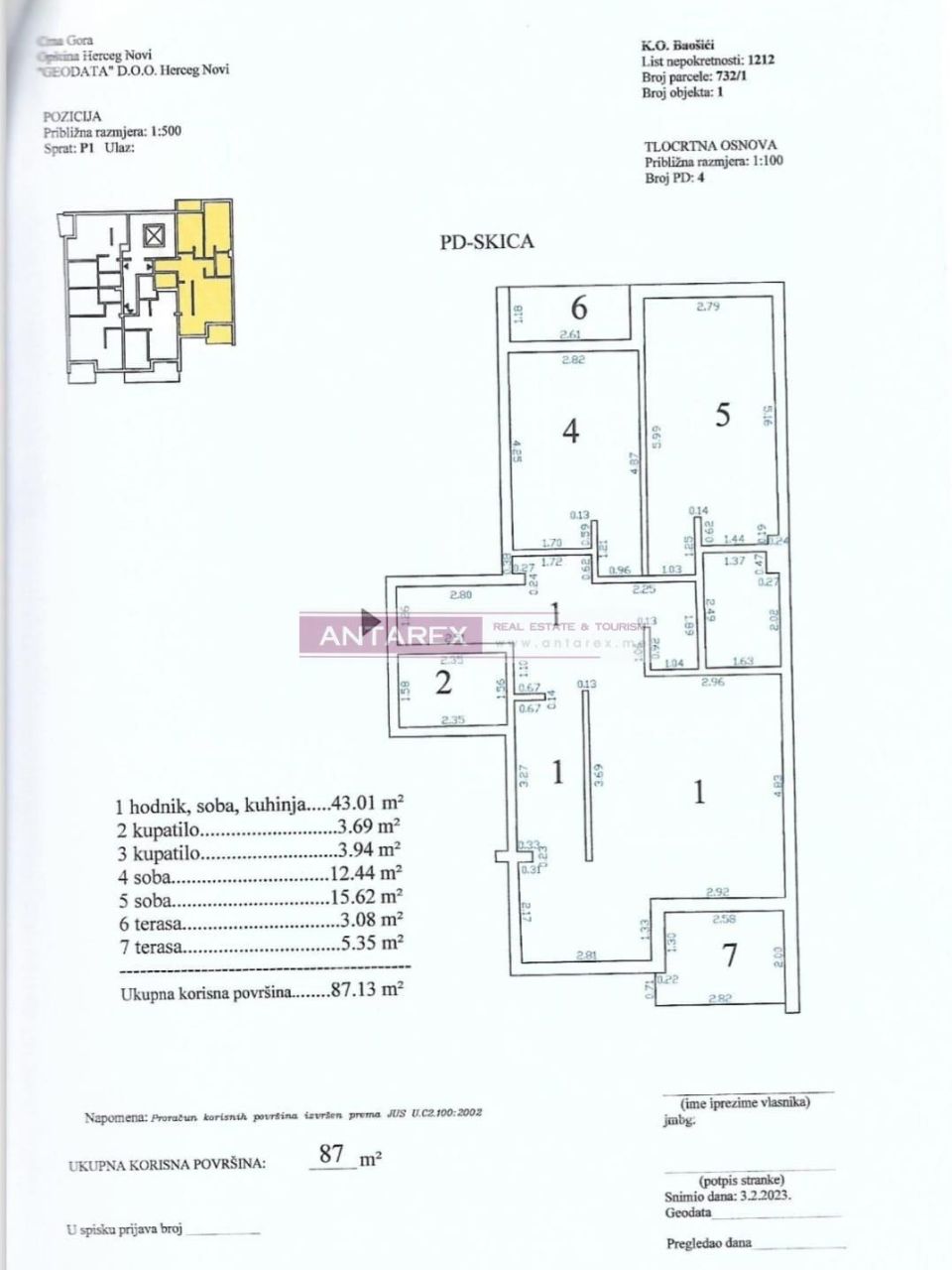 Апартаменты в Баошичах, Черногория, 93 м² - фото 8