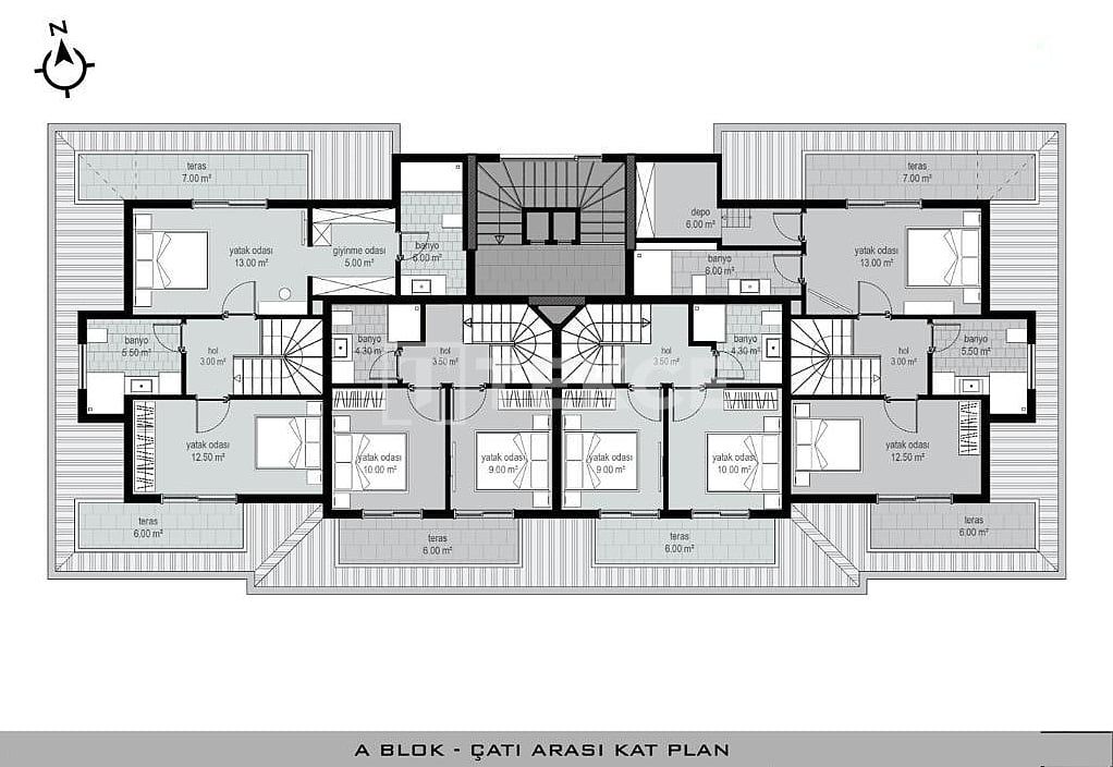 Апартаменты в Алании, Турция, 70 м² - фото 12