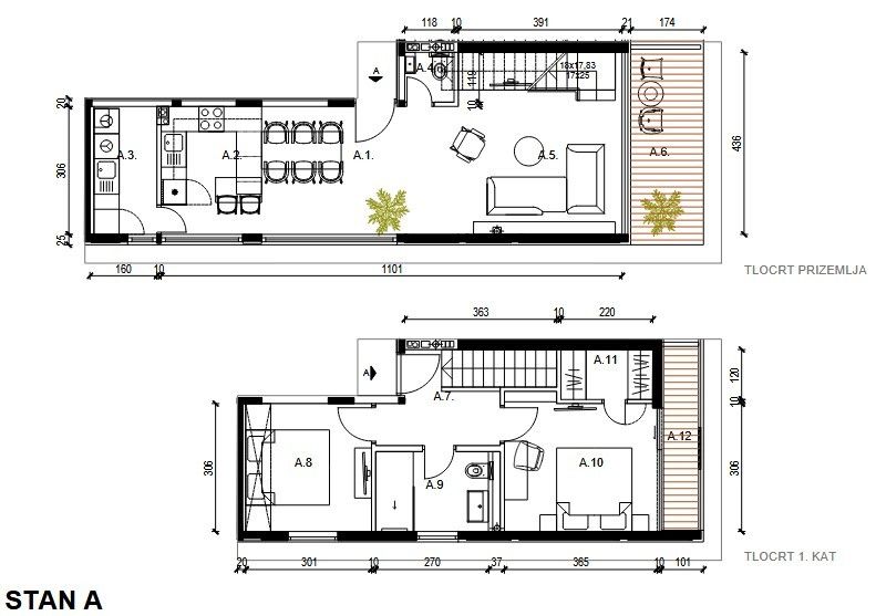 Квартира в Ровини, Хорватия, 112.31 м² - фото 8