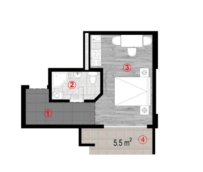 Квартира в Батуми, Грузия, 32 м² - фото 6
